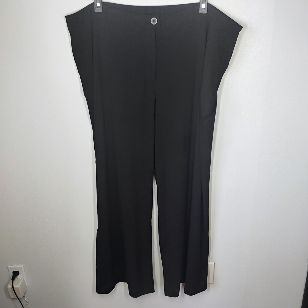 NWT J Jill Wearever Collection Black Dress Pants Womens 4X Wide Leg Business Cas